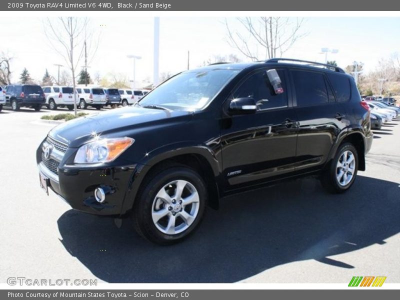 Black / Sand Beige 2009 Toyota RAV4 Limited V6 4WD