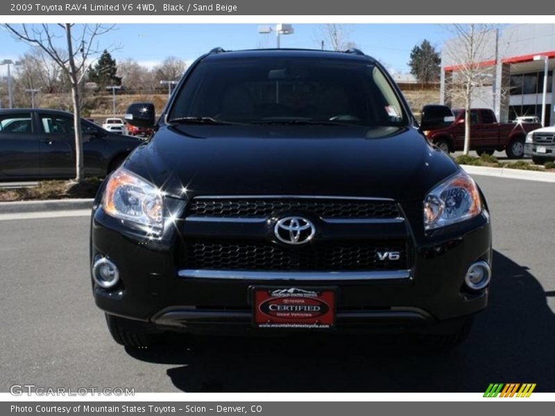 Black / Sand Beige 2009 Toyota RAV4 Limited V6 4WD
