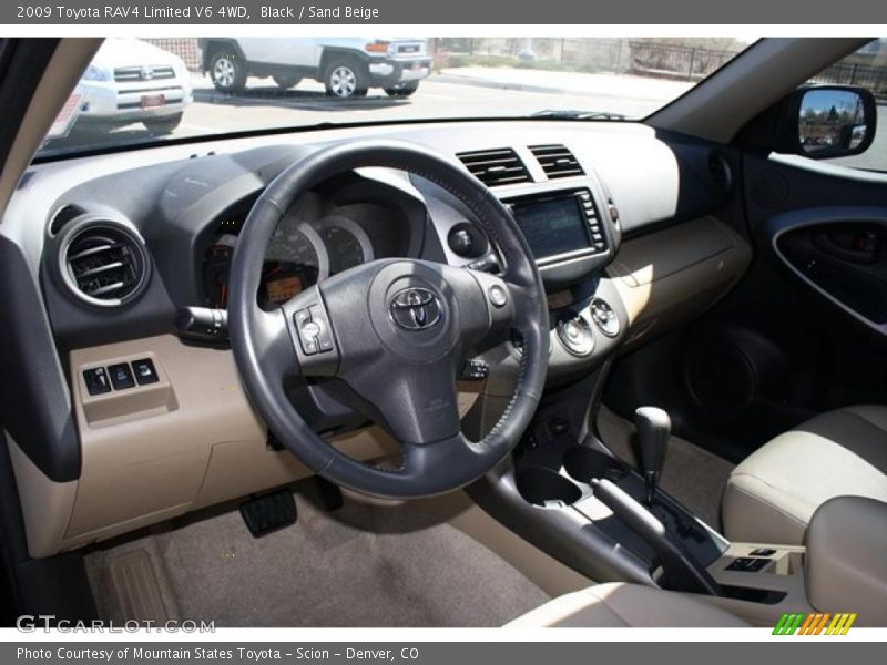 Black / Sand Beige 2009 Toyota RAV4 Limited V6 4WD