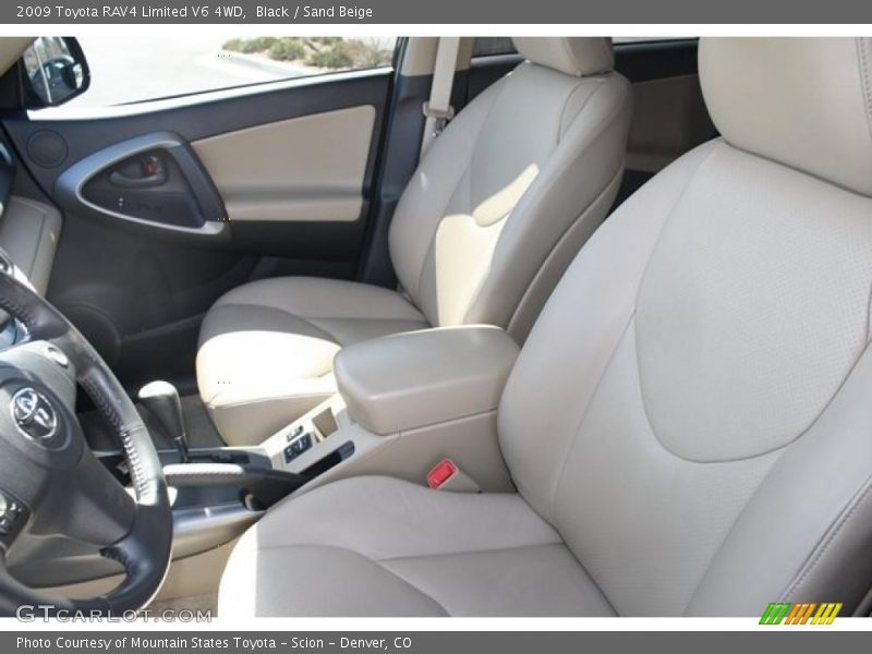 Black / Sand Beige 2009 Toyota RAV4 Limited V6 4WD