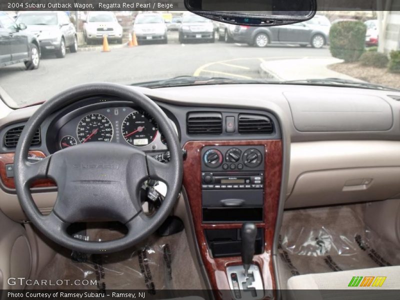 Regatta Red Pearl / Beige 2004 Subaru Outback Wagon