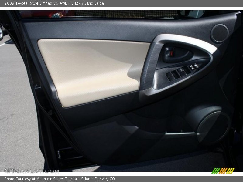 Black / Sand Beige 2009 Toyota RAV4 Limited V6 4WD