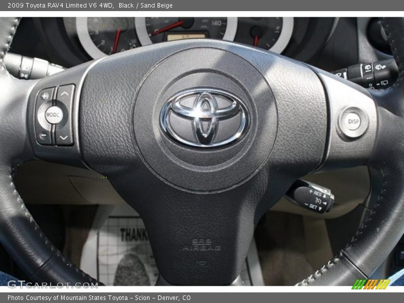 Black / Sand Beige 2009 Toyota RAV4 Limited V6 4WD