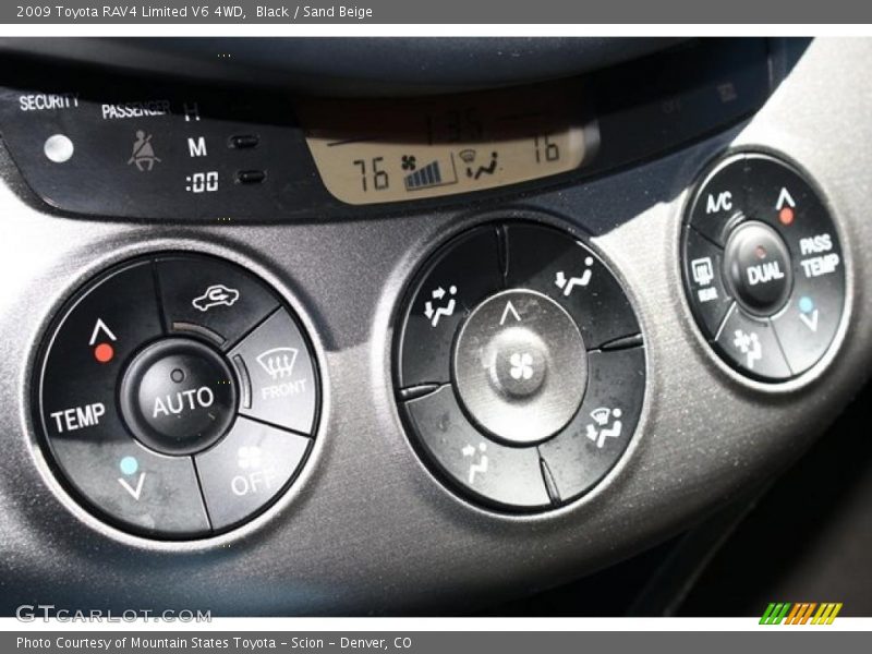 Black / Sand Beige 2009 Toyota RAV4 Limited V6 4WD