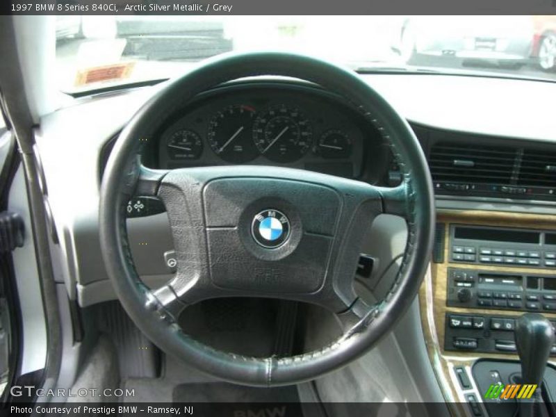 Arctic Silver Metallic / Grey 1997 BMW 8 Series 840Ci