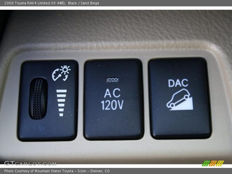 Black / Sand Beige 2009 Toyota RAV4 Limited V6 4WD