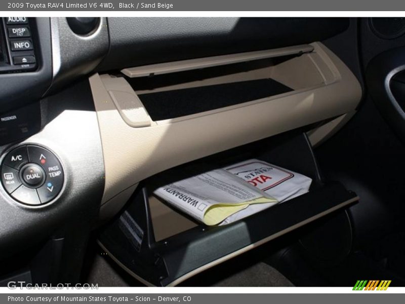 Black / Sand Beige 2009 Toyota RAV4 Limited V6 4WD