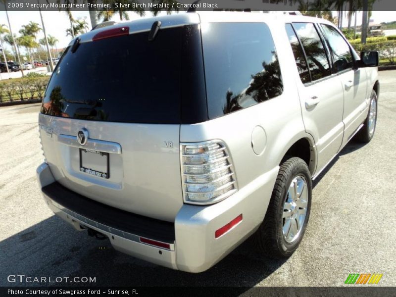 Silver Birch Metallic / Charcoal Black 2008 Mercury Mountaineer Premier