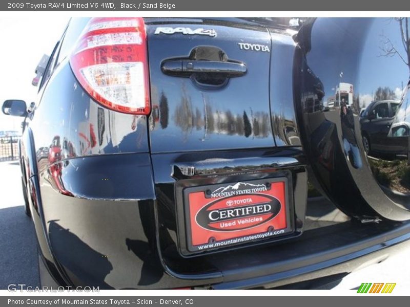 Black / Sand Beige 2009 Toyota RAV4 Limited V6 4WD