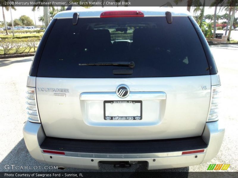 Silver Birch Metallic / Charcoal Black 2008 Mercury Mountaineer Premier