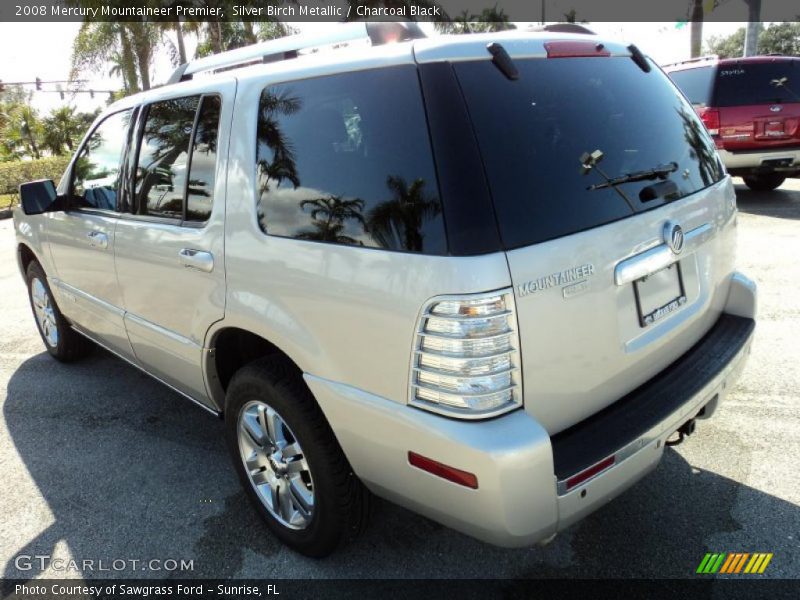 Silver Birch Metallic / Charcoal Black 2008 Mercury Mountaineer Premier