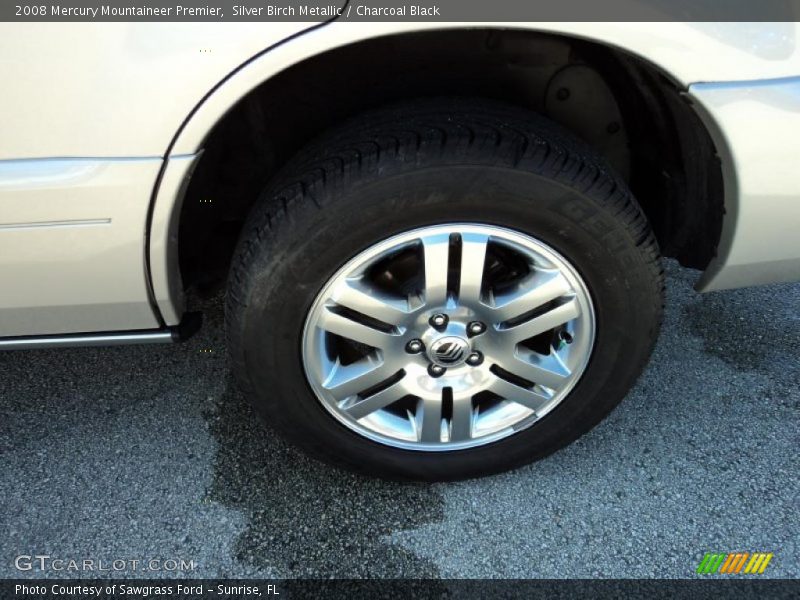 Silver Birch Metallic / Charcoal Black 2008 Mercury Mountaineer Premier