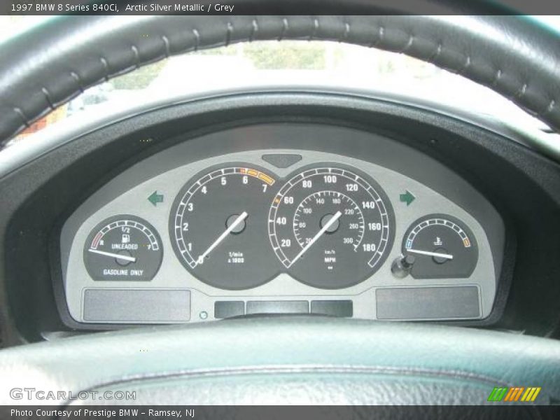 Arctic Silver Metallic / Grey 1997 BMW 8 Series 840Ci