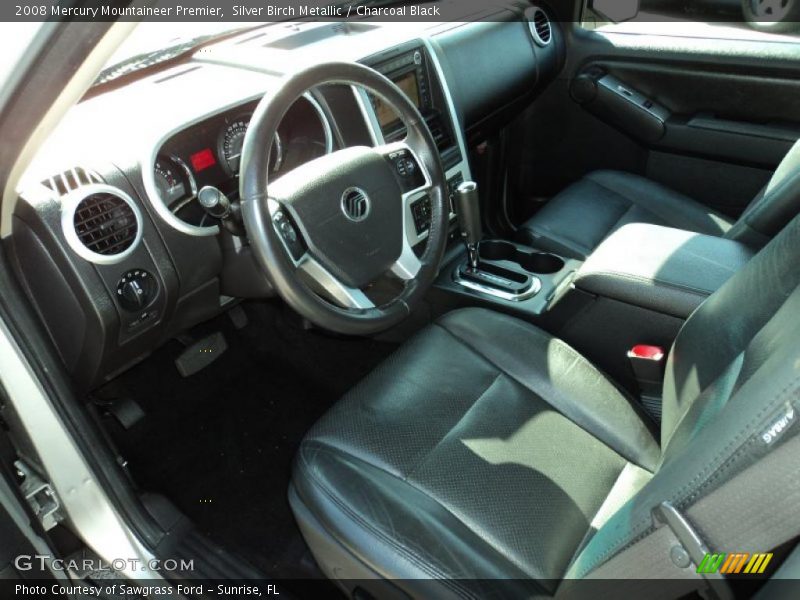Silver Birch Metallic / Charcoal Black 2008 Mercury Mountaineer Premier