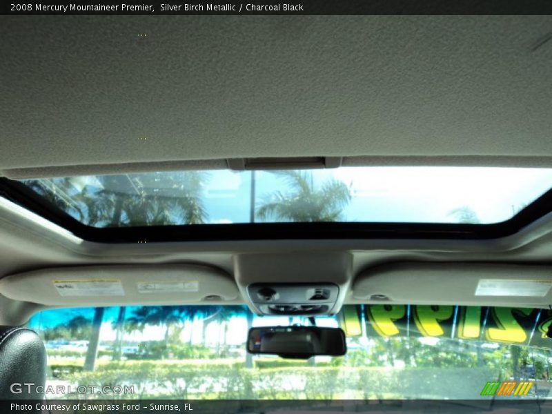 Silver Birch Metallic / Charcoal Black 2008 Mercury Mountaineer Premier