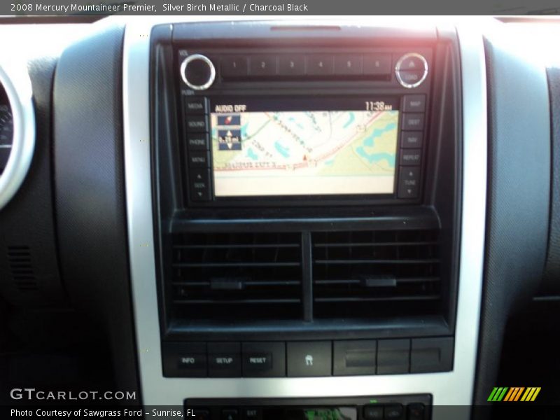 Silver Birch Metallic / Charcoal Black 2008 Mercury Mountaineer Premier
