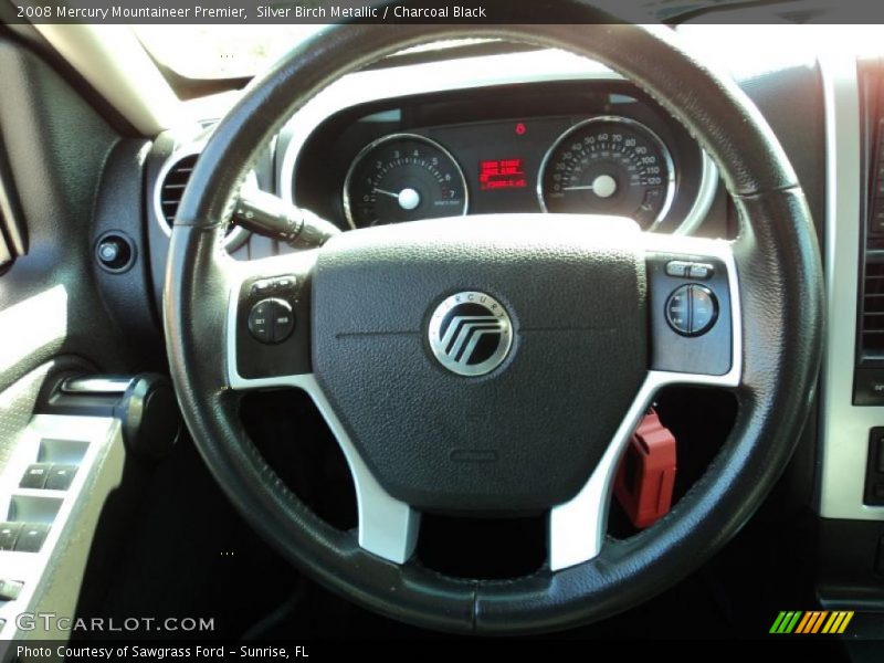 Silver Birch Metallic / Charcoal Black 2008 Mercury Mountaineer Premier
