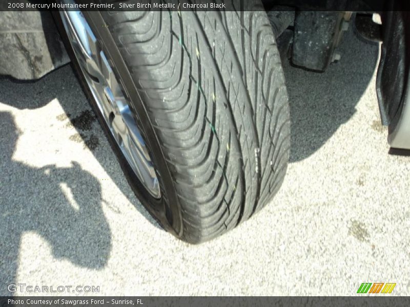 Silver Birch Metallic / Charcoal Black 2008 Mercury Mountaineer Premier
