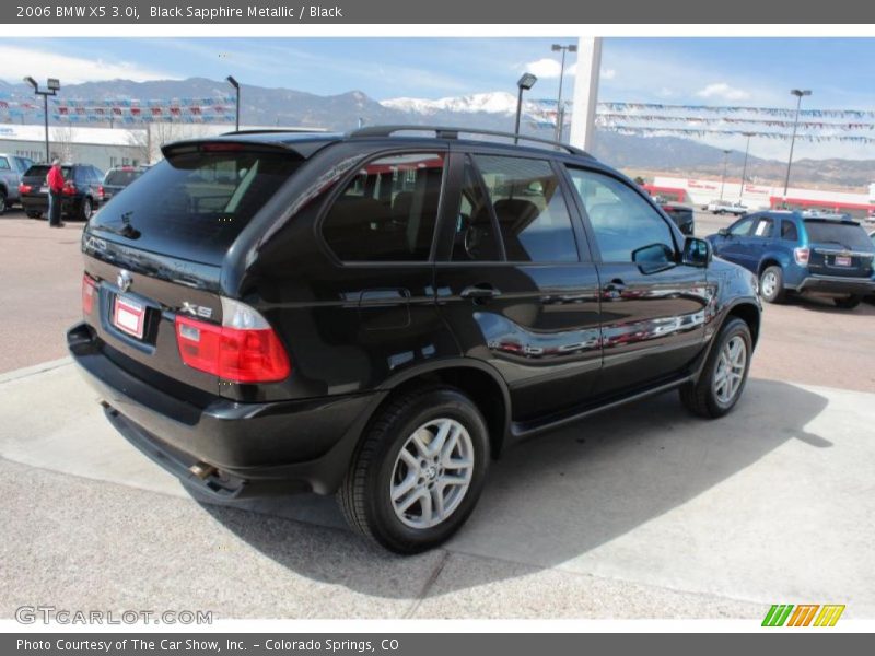 Black Sapphire Metallic / Black 2006 BMW X5 3.0i