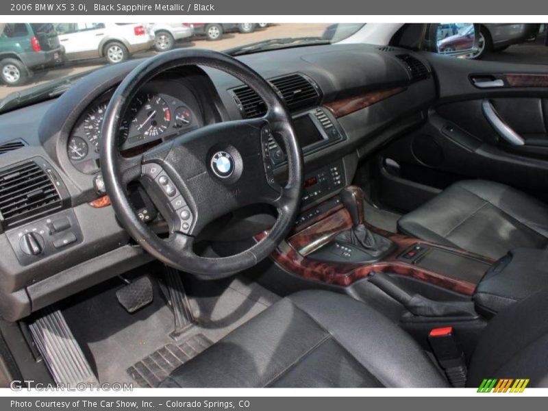 Black Sapphire Metallic / Black 2006 BMW X5 3.0i