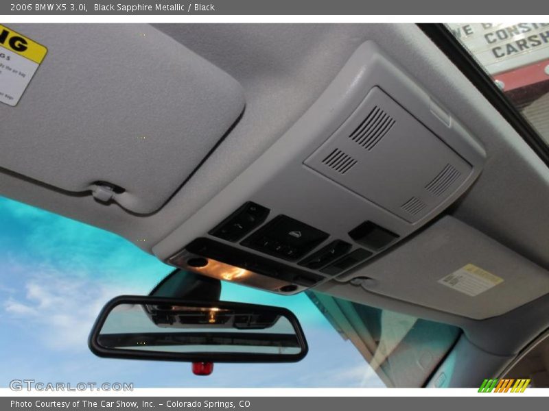 Black Sapphire Metallic / Black 2006 BMW X5 3.0i