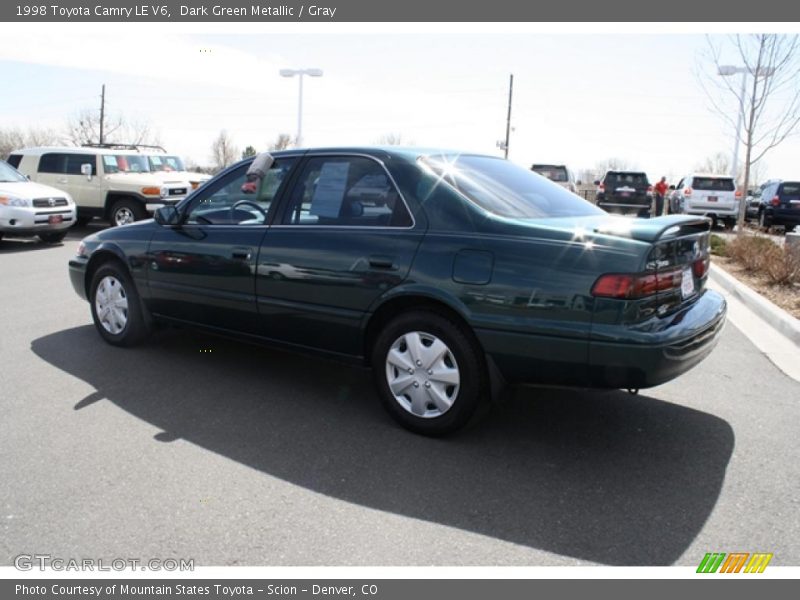 Dark Green Metallic / Gray 1998 Toyota Camry LE V6