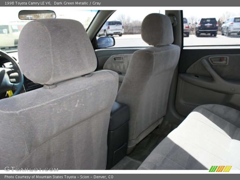 Dark Green Metallic / Gray 1998 Toyota Camry LE V6