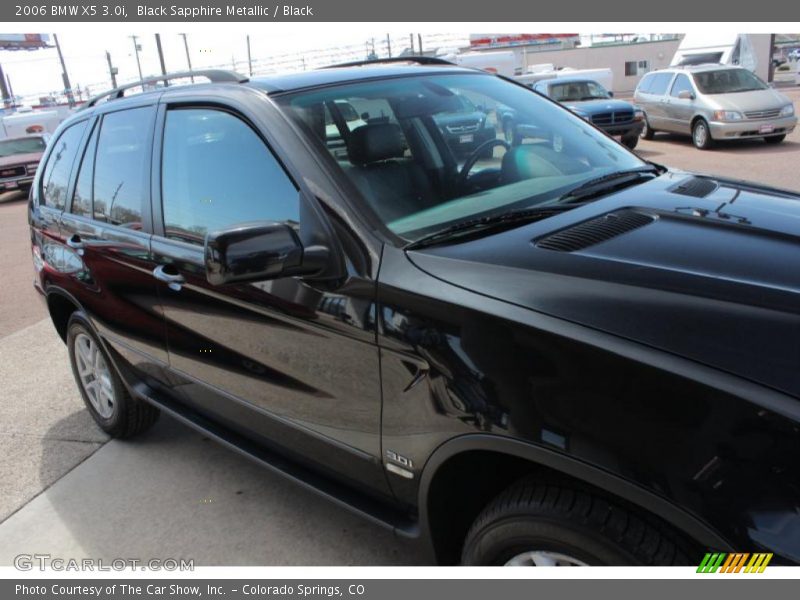 Black Sapphire Metallic / Black 2006 BMW X5 3.0i