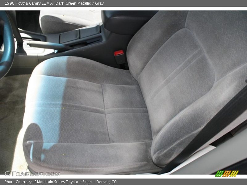 Dark Green Metallic / Gray 1998 Toyota Camry LE V6