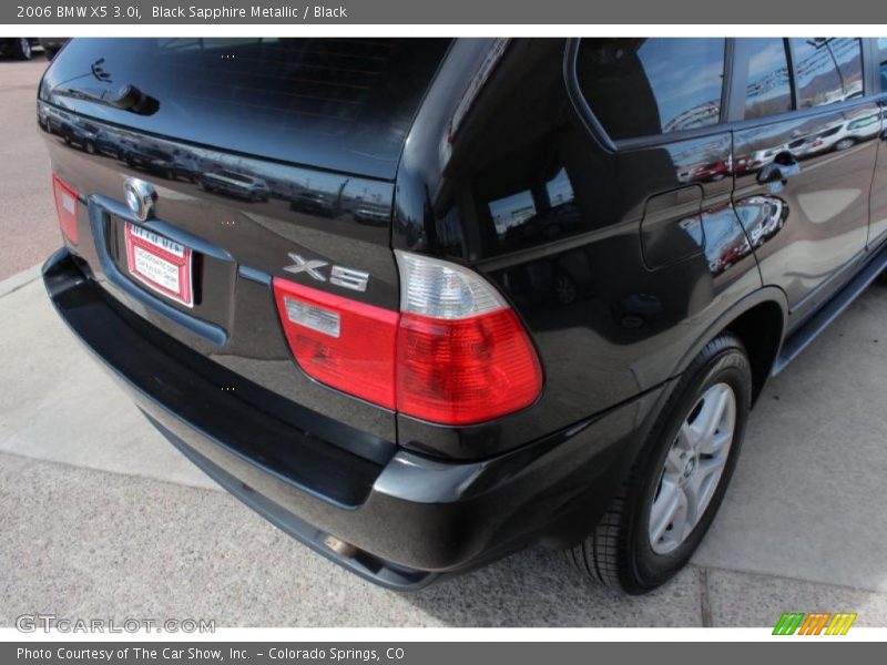 Black Sapphire Metallic / Black 2006 BMW X5 3.0i