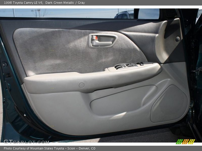 Dark Green Metallic / Gray 1998 Toyota Camry LE V6