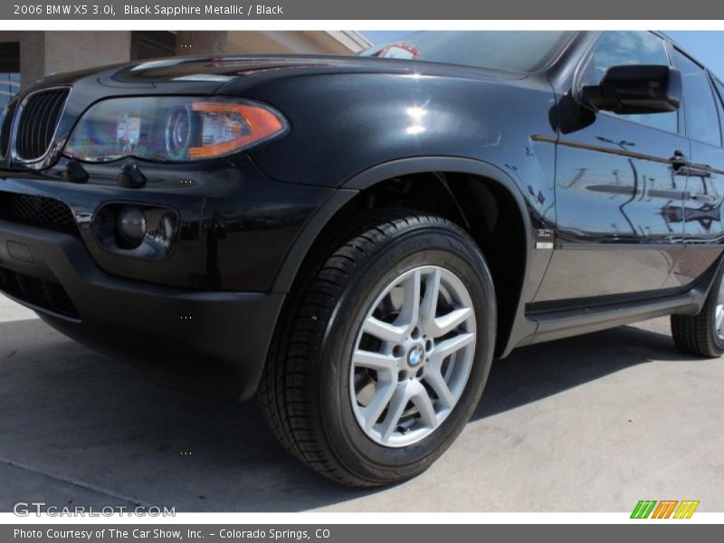 Black Sapphire Metallic / Black 2006 BMW X5 3.0i