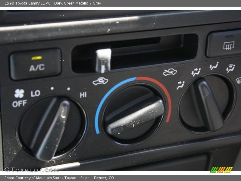 Dark Green Metallic / Gray 1998 Toyota Camry LE V6