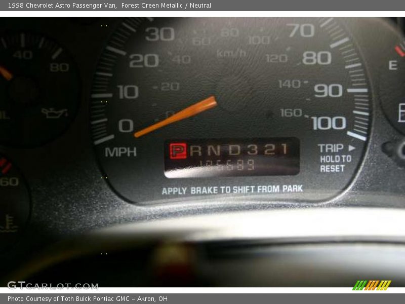 Forest Green Metallic / Neutral 1998 Chevrolet Astro Passenger Van