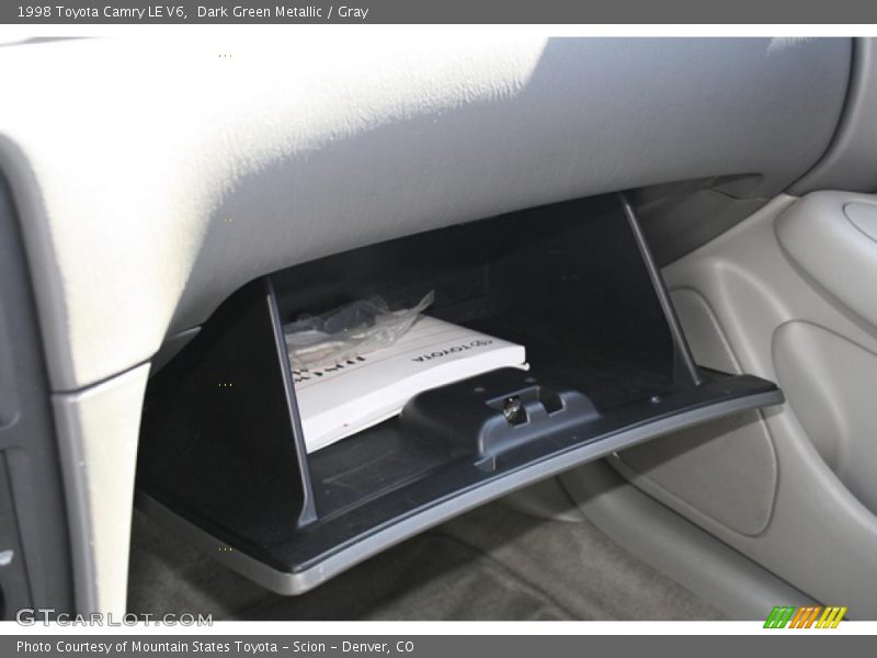 Dark Green Metallic / Gray 1998 Toyota Camry LE V6