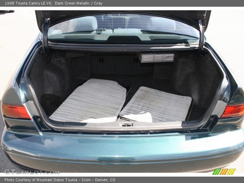 Dark Green Metallic / Gray 1998 Toyota Camry LE V6