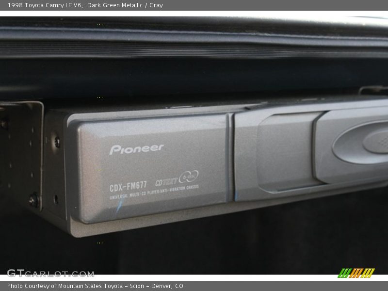 Dark Green Metallic / Gray 1998 Toyota Camry LE V6