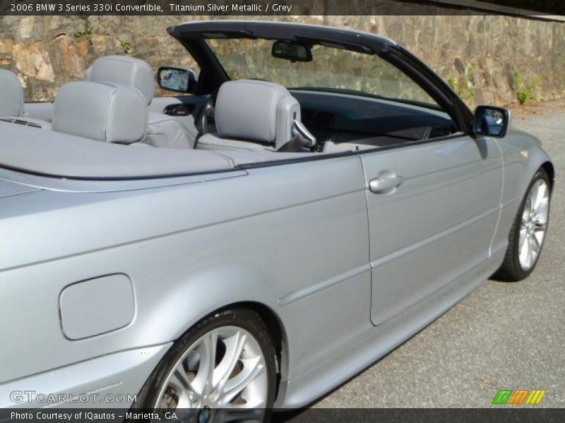 Titanium Silver Metallic / Grey 2006 BMW 3 Series 330i Convertible
