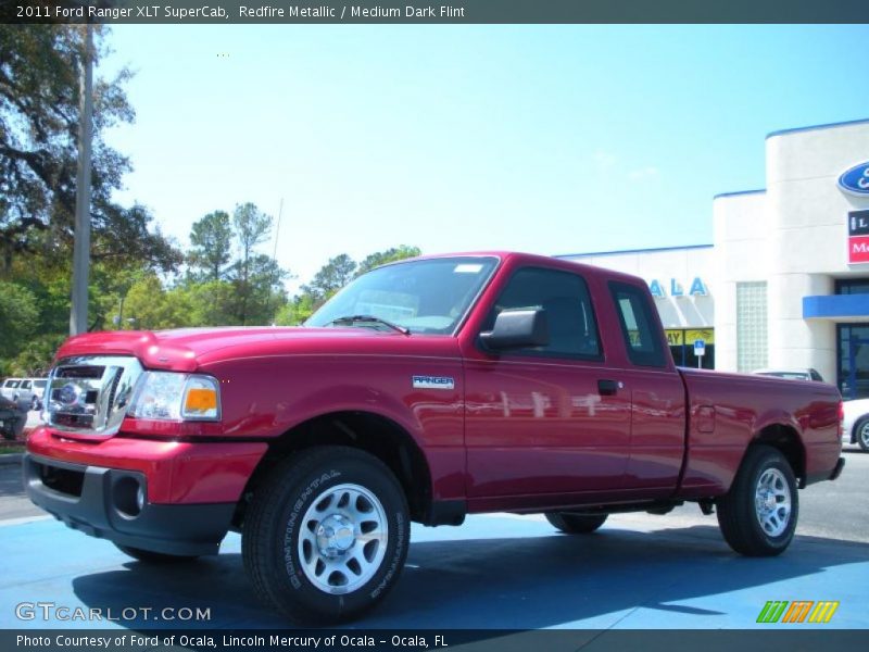Redfire Metallic / Medium Dark Flint 2011 Ford Ranger XLT SuperCab