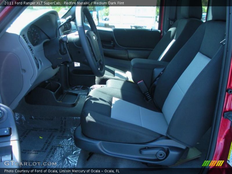  2011 Ranger XLT SuperCab Medium Dark Flint Interior