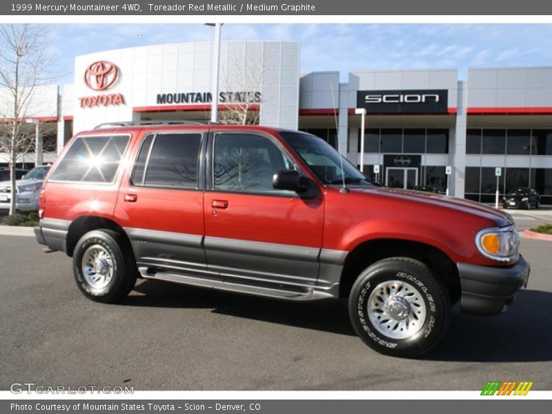 Toreador Red Metallic / Medium Graphite 1999 Mercury Mountaineer 4WD