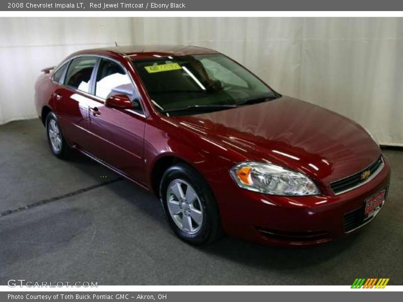 Red Jewel Tintcoat / Ebony Black 2008 Chevrolet Impala LT