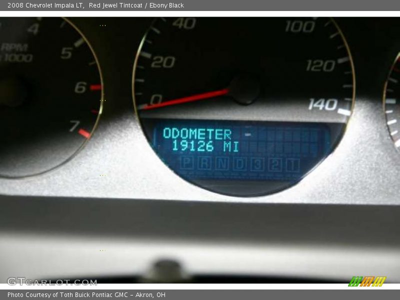 Red Jewel Tintcoat / Ebony Black 2008 Chevrolet Impala LT