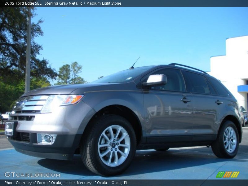 Sterling Grey Metallic / Medium Light Stone 2009 Ford Edge SEL