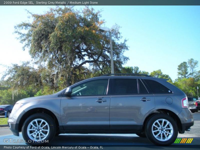 Sterling Grey Metallic / Medium Light Stone 2009 Ford Edge SEL