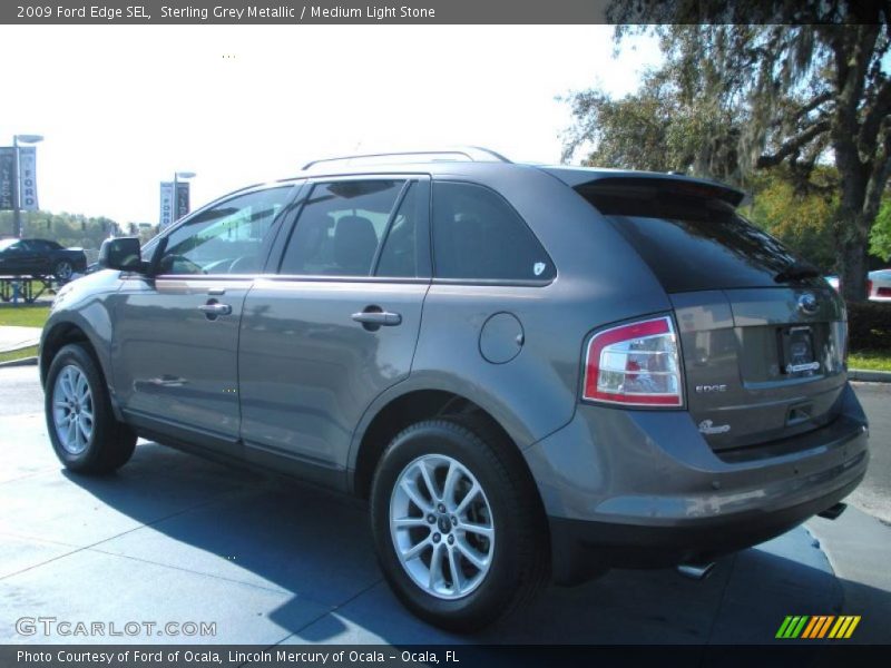 Sterling Grey Metallic / Medium Light Stone 2009 Ford Edge SEL