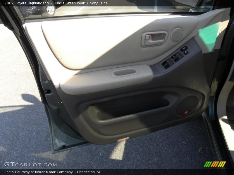 Oasis Green Pearl / Ivory Beige 2007 Toyota Highlander V6