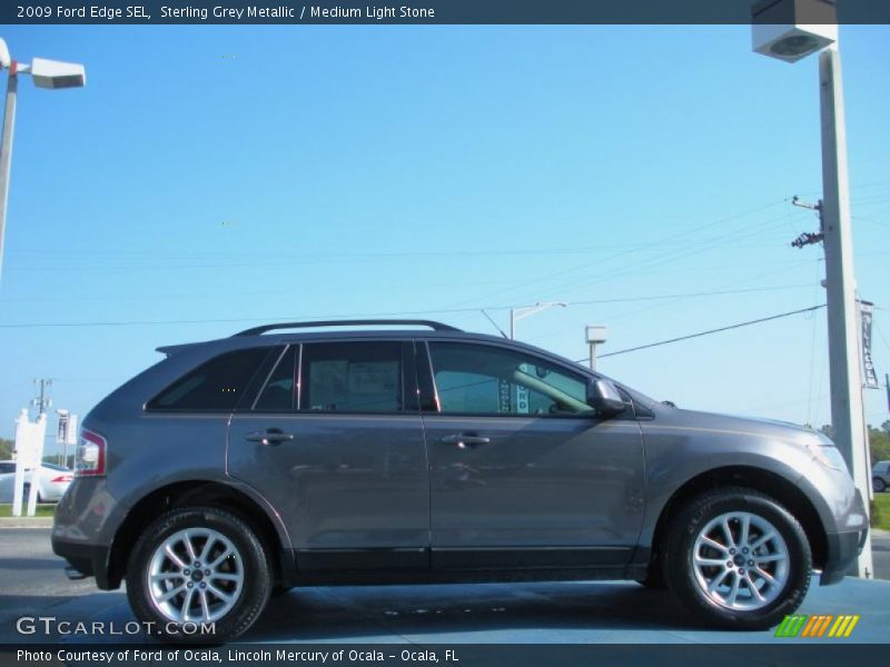 Sterling Grey Metallic / Medium Light Stone 2009 Ford Edge SEL