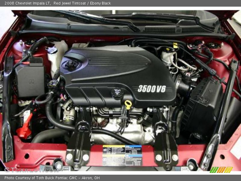 Red Jewel Tintcoat / Ebony Black 2008 Chevrolet Impala LT