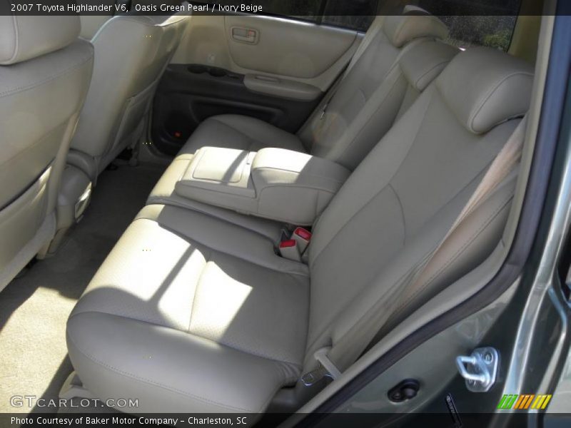 Oasis Green Pearl / Ivory Beige 2007 Toyota Highlander V6